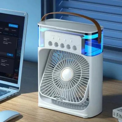 Mini Ventilador e Umidificador de Ar Portátil AIR COOLER FAN